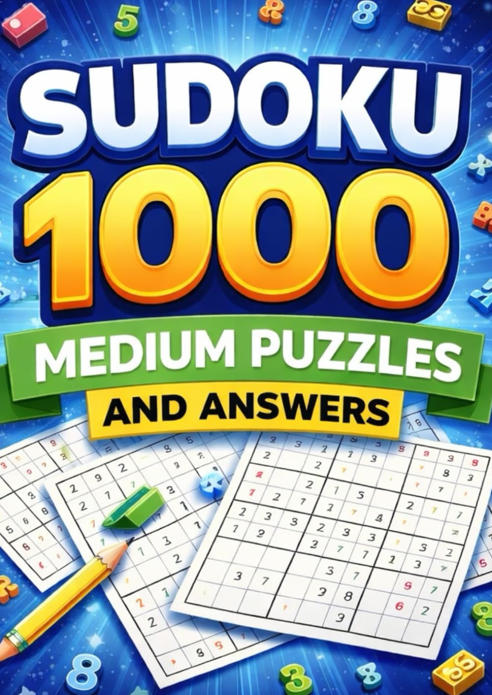 Sudoku 1000 Puzzles and answers Mediun