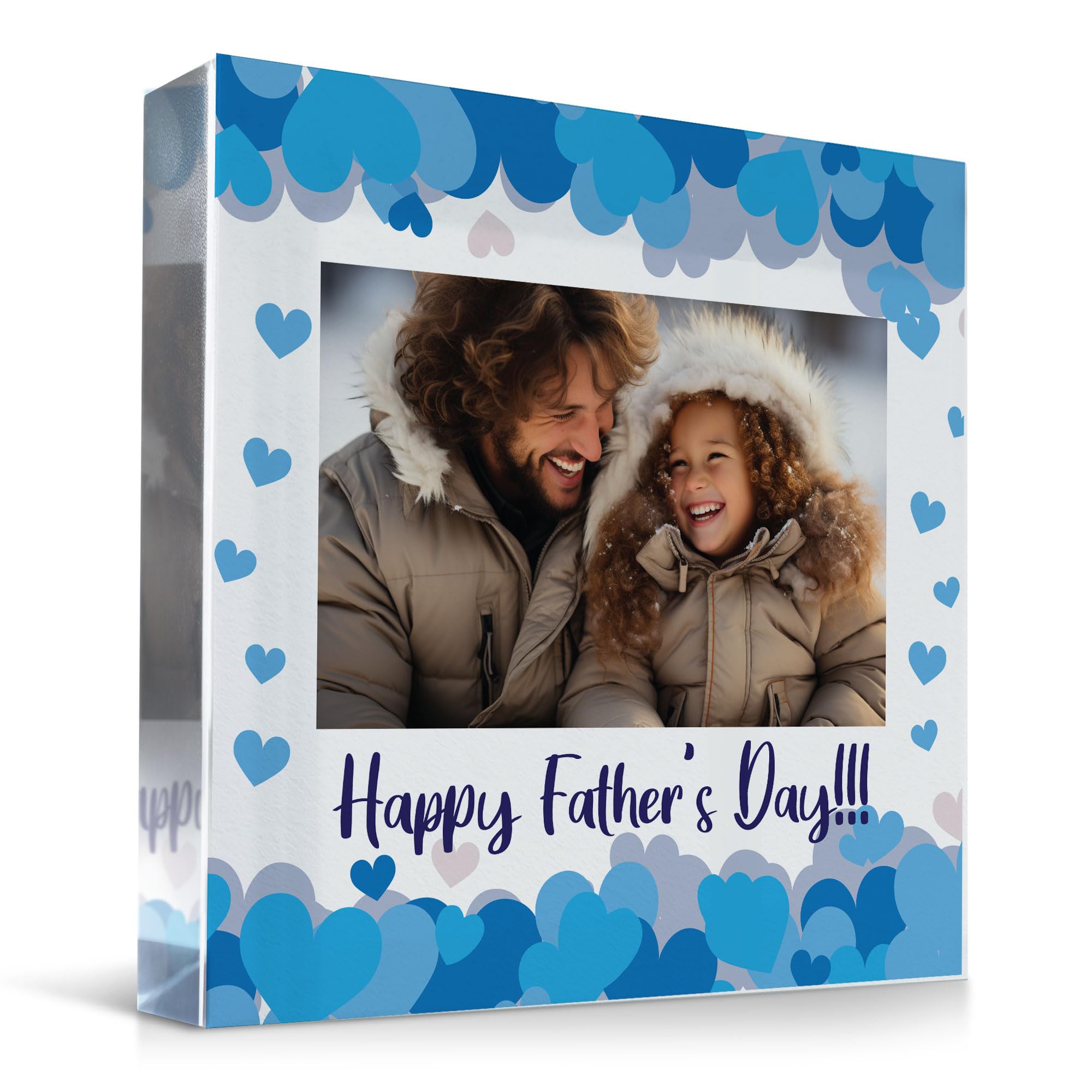 RED OCEAN Dad Gift For Fathers Day Photo Plaque Personalised Fathers Day Gift Idea Dad Daddy Gift From Daughter Son Thank You Gift For Dad Best Friend Gift Keepsake Gift For Him