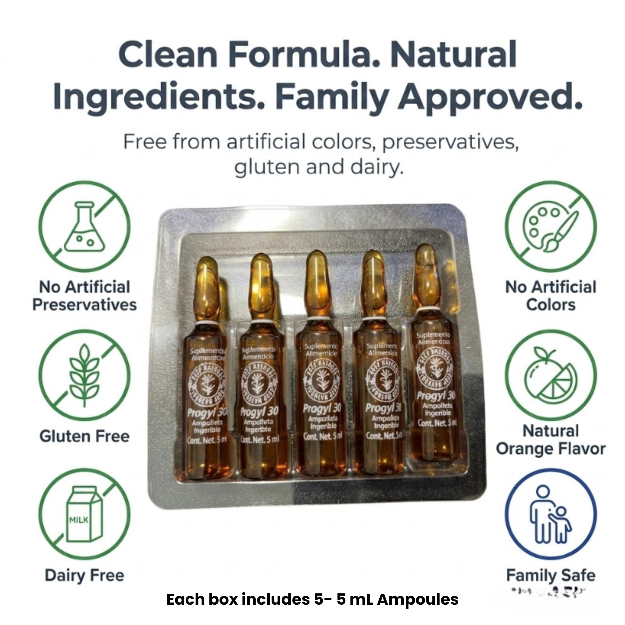 Aderogyl Liquid Vitamins A C D E Zinc Honey Propolis, 5 Ampoules — Amazon image 7