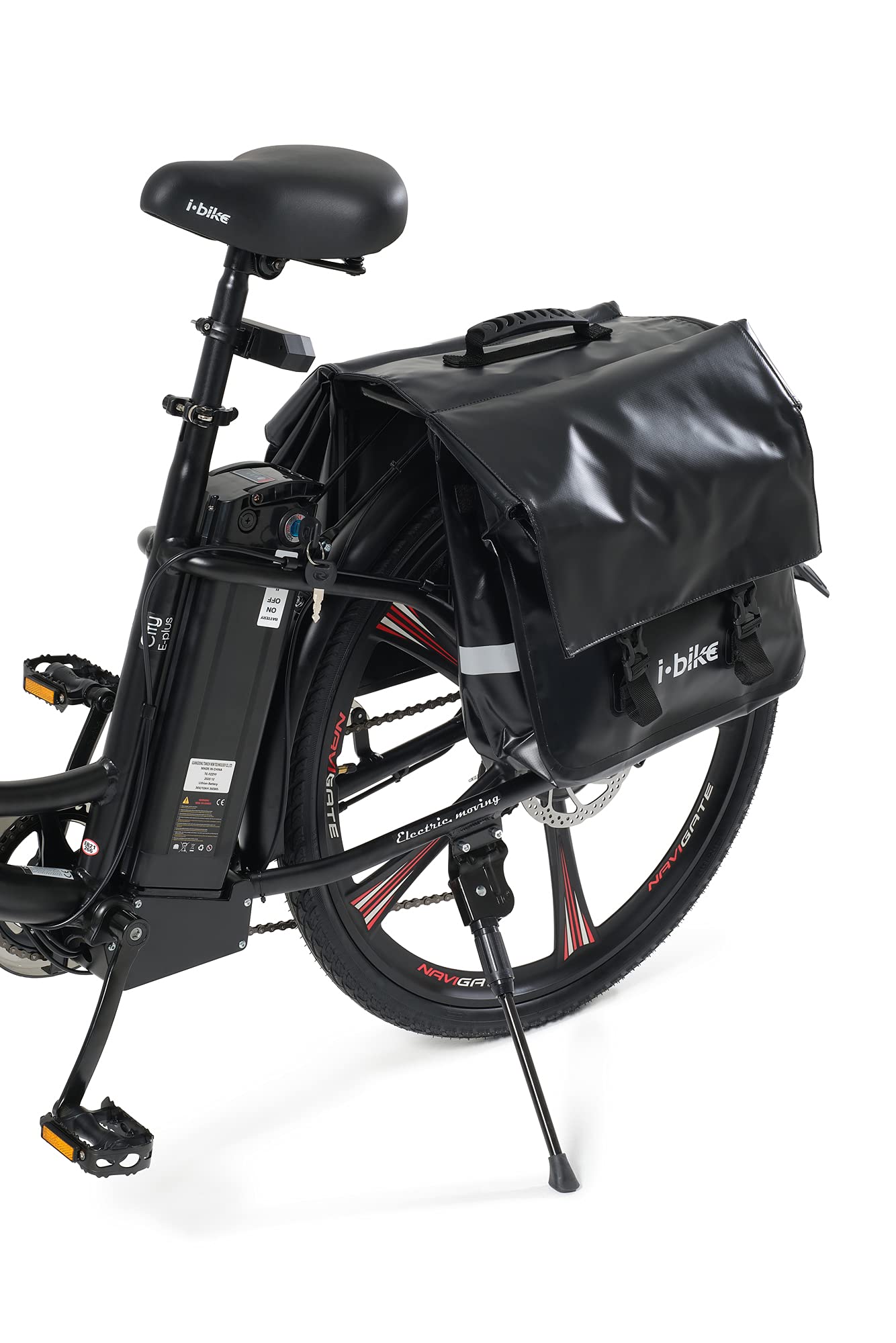 i-Bike CB-8120, Borse Waterproof da Trasporto Unisex Adulto, Nero