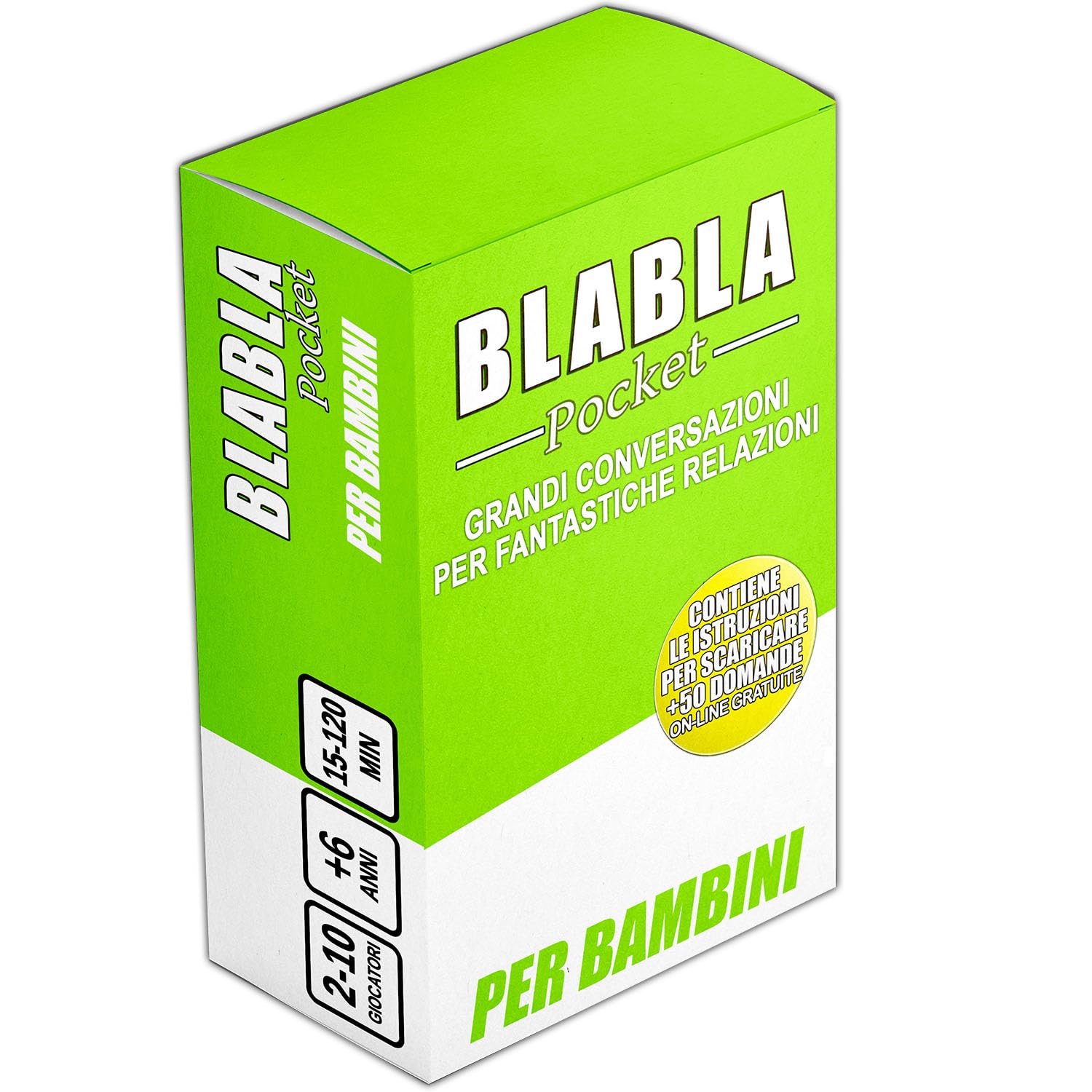 Magma Games | BLABLA Pocket Per Bambini – Giochi da Tavolo per Bambini da +6 anni, Carte da Gioco per Conversazione, Gioco da Tavola per Bambina e Bambino, Giochi in Scatola Educativi di Società