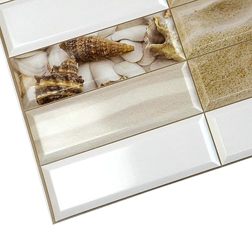 Miniatura 4 de Dundee Deco PG7033-10 Panel de pared 3D de PVC con perlas de imitación blancas, 3.2 pies x 1.6 pies (37.8 in x 18.9 in), decoración de paneles de