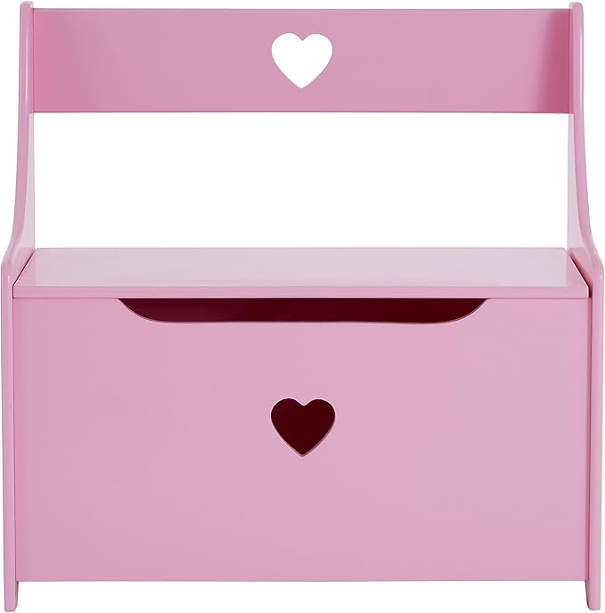 Premier Housewares Toy Storage Toy Box Wooden MDF Kids Storage with