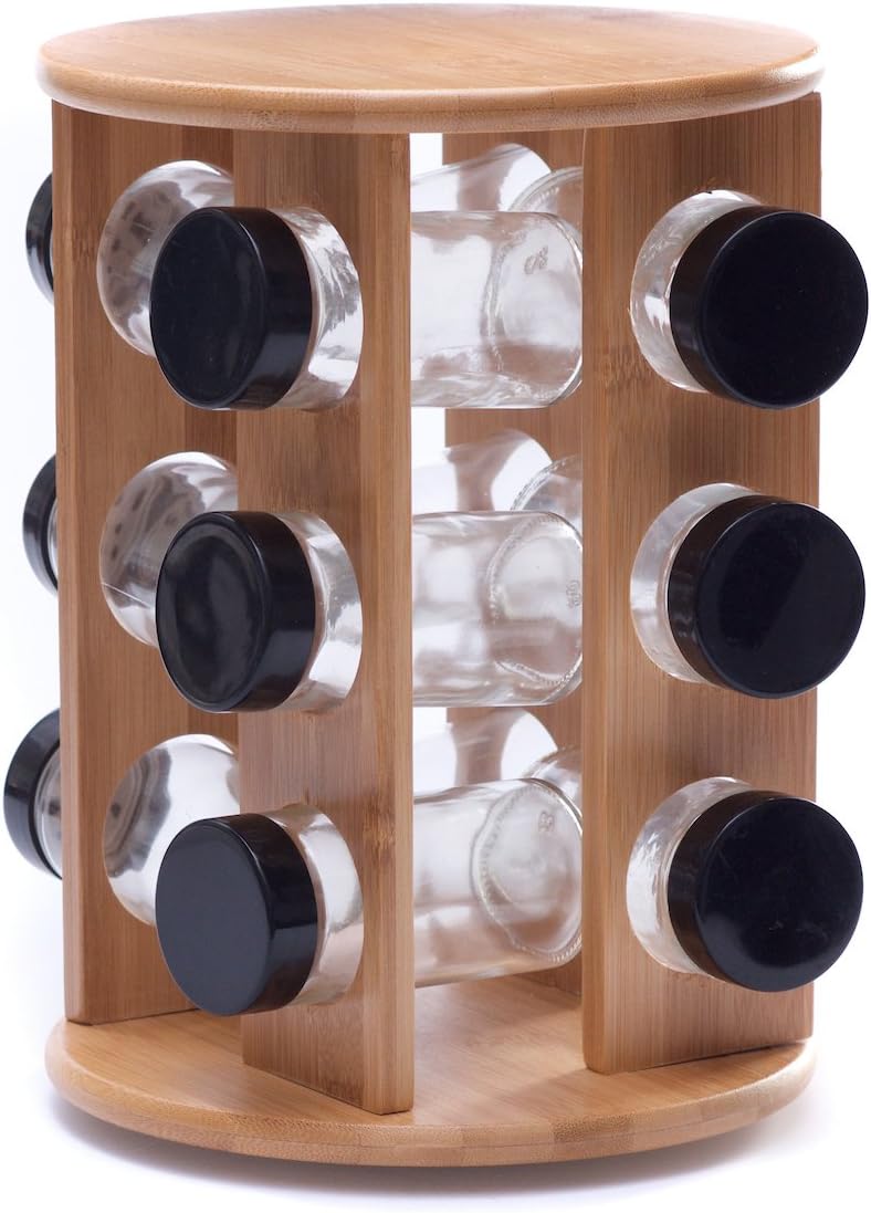 Quality 12 Glass Bottle Spice Rack