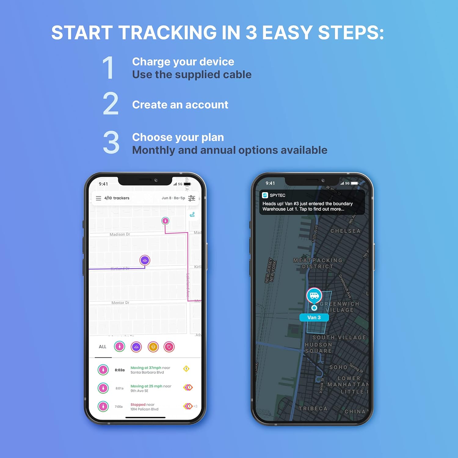 Spytec GPS GL300 GPS Tracker for Vehicles, Cars, Trucks, Motorcycles, Loved Ones and Asset Tracker with Real-Time Tracking and App : Electronics