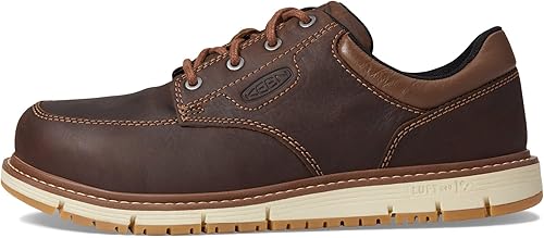KEEN Utility Zapatos de trabajo de cuña industrial San José Oxford con punta baja de aleación para hombre
