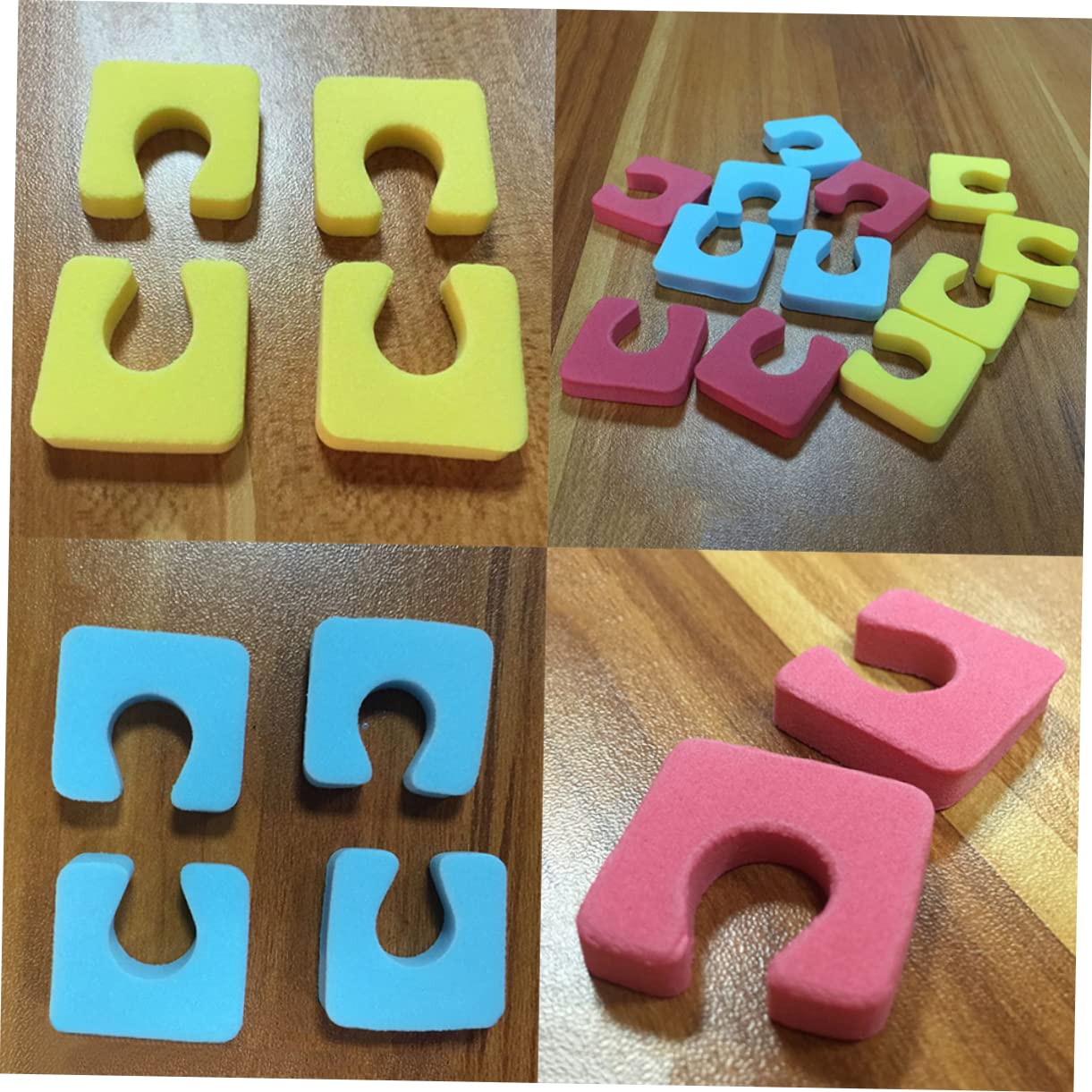 SHERCHPRY 144Pcs Sponge Toe Separators Finger Spacers for Manicure and Random Color Comfortable Design for Easy Use and Nail Art