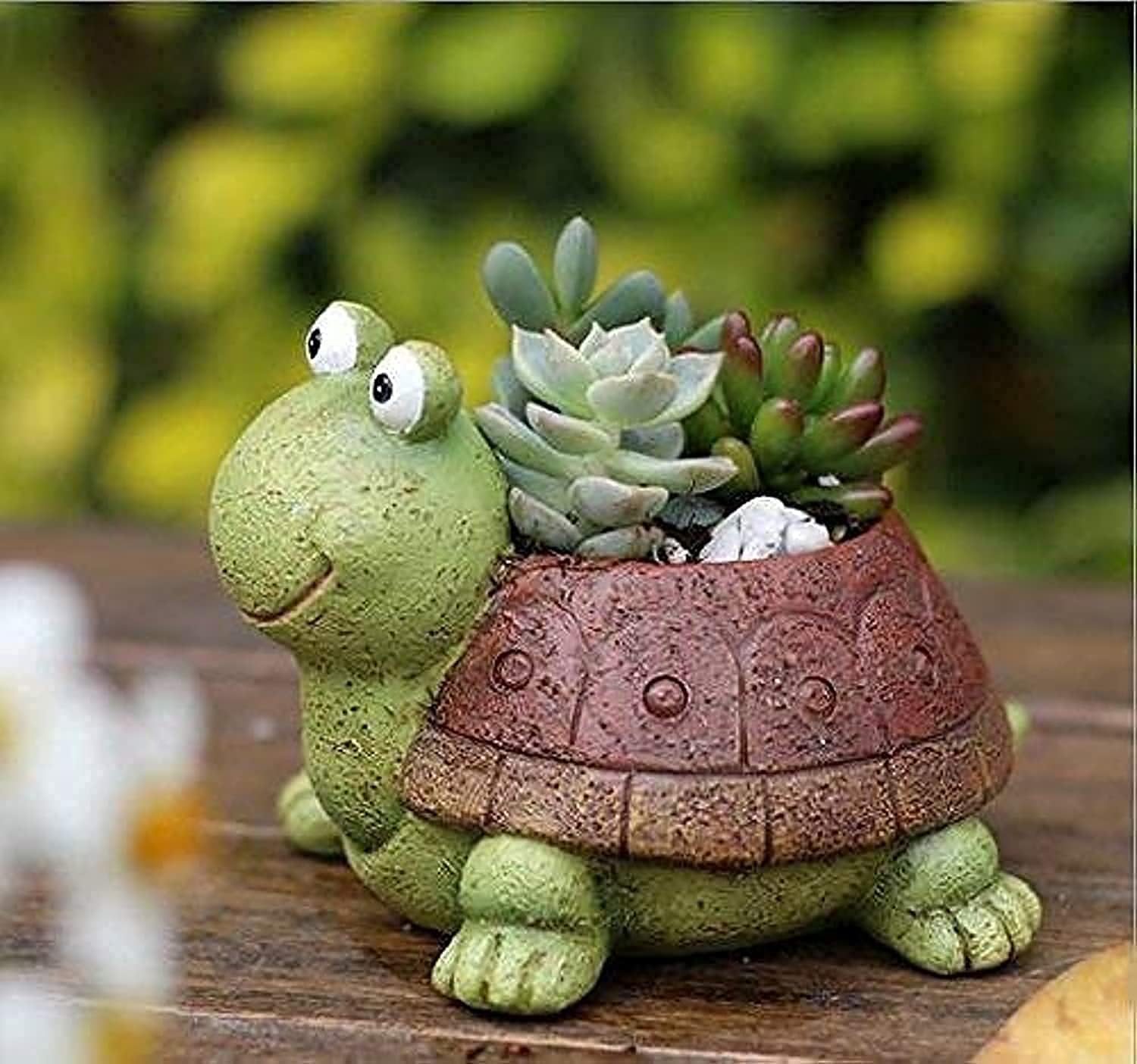 Plant Pots, Cute Animal Shaped Cartoon Succulent Vase Flower Pots,Container,Home Decoration Planter Pots,Desk Mini Ornament (Tortoise)