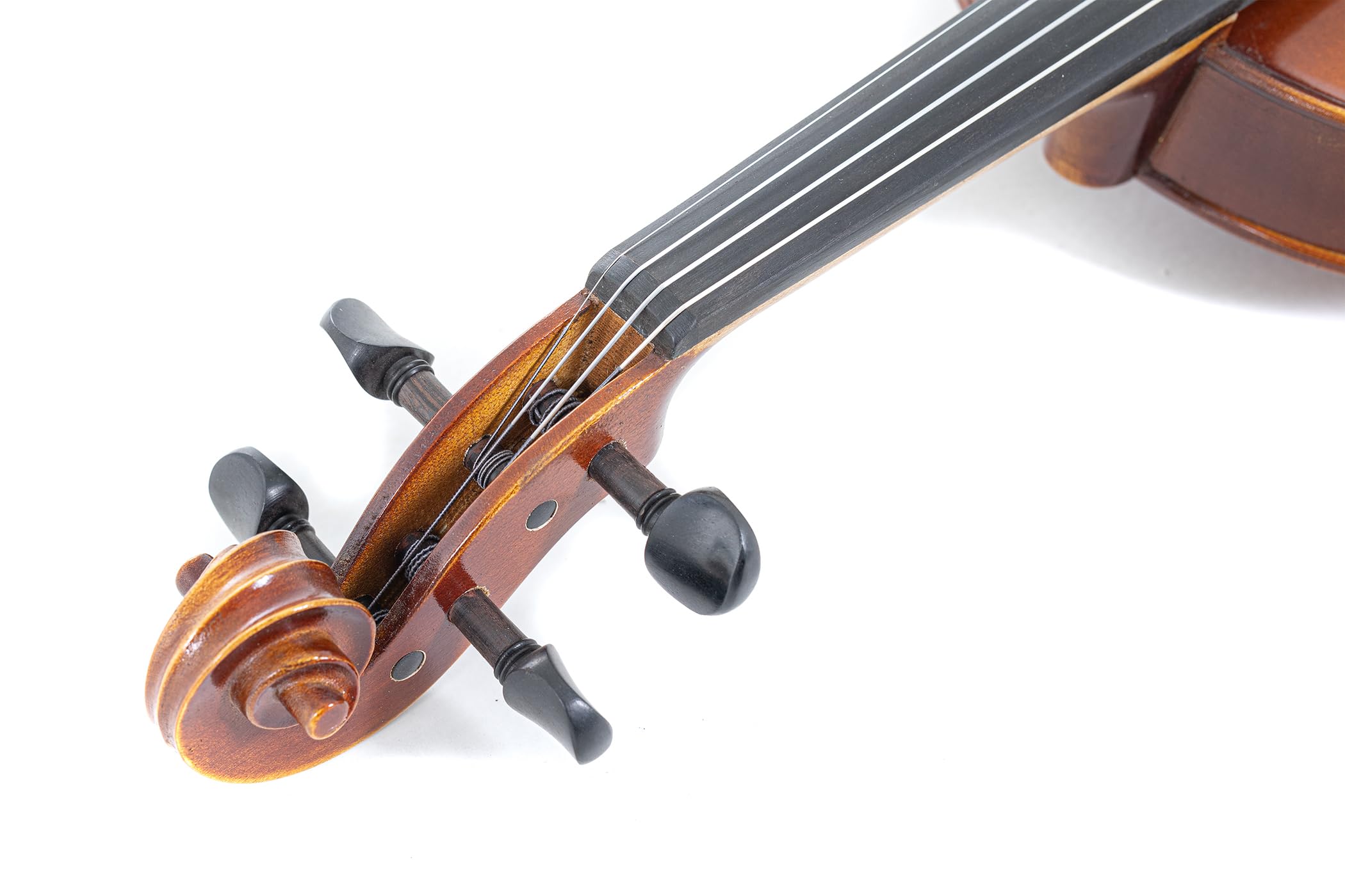 GEWA Conjunto de violín Allegro VL 1 – 1/4 listo para tocar, arce europeo macizo y abeto europeo, barnizado a mano, arco de Carbon, cuerdas Larsen Aurora, estuche para violín