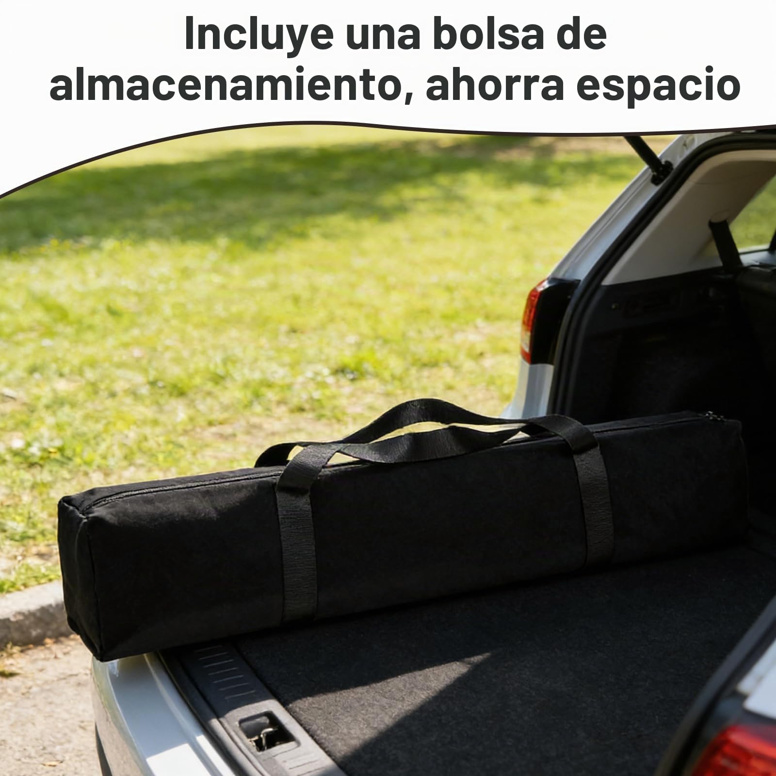 Toldo para Coche, 280 x 380 cm Toldo de Coche Acampar Gran | Impermeable Universal Tienda de Campaña con Barra de Tienda y Cinturón de Seguridad, Toldo Grande para Coche, SUV, Furgoneta