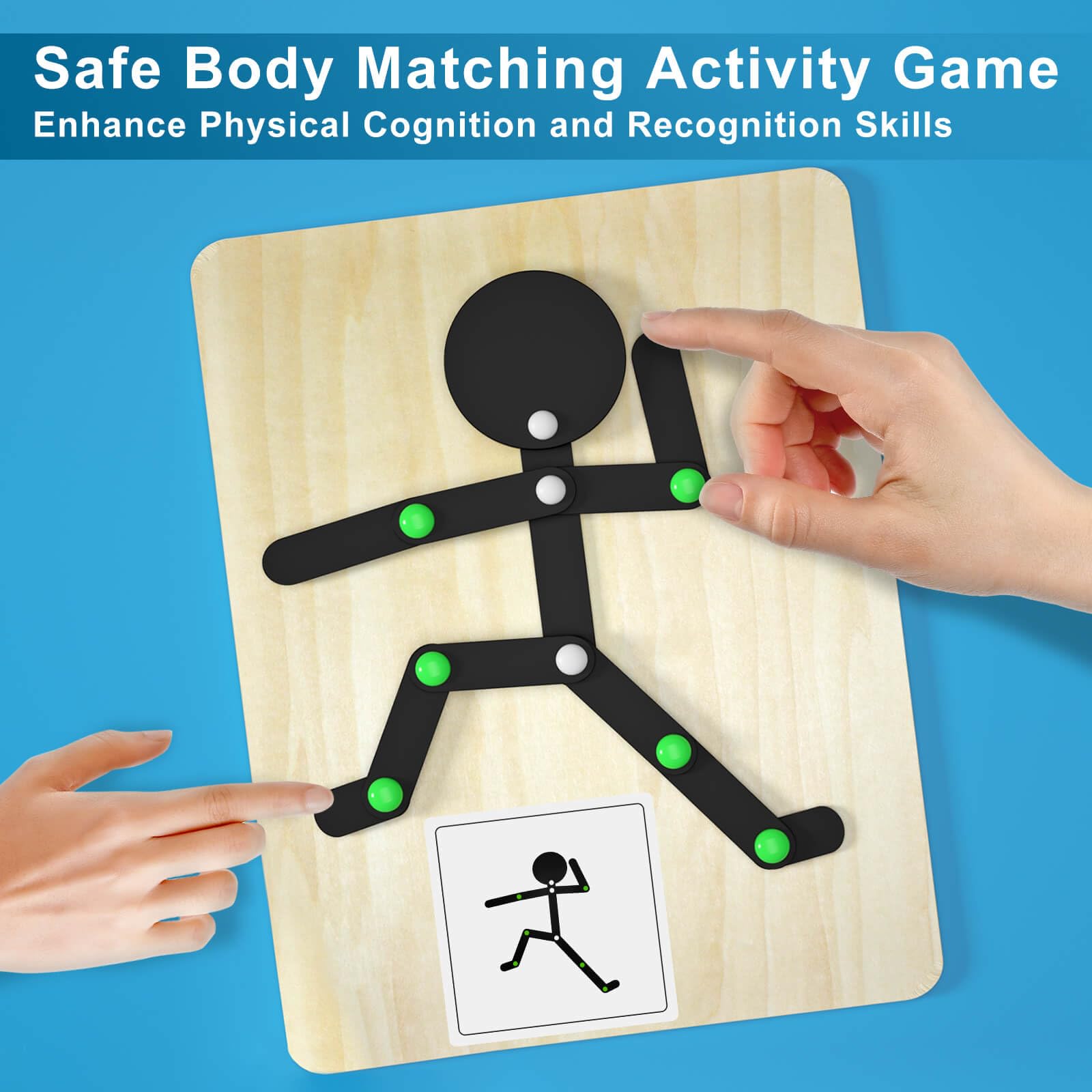 Juego de emparejamiento atractivo para adultos con actividades de demencia
