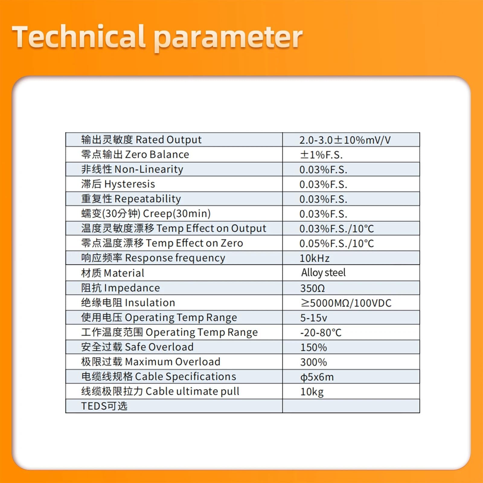 S Typ Wägezelle Sensor 5KG-100KG HX711 AD Modul Gewicht Elektronische Waage 200KG 300KG 500KG 1T 2T 3T 1Pcs(RANGE 0-20KG)