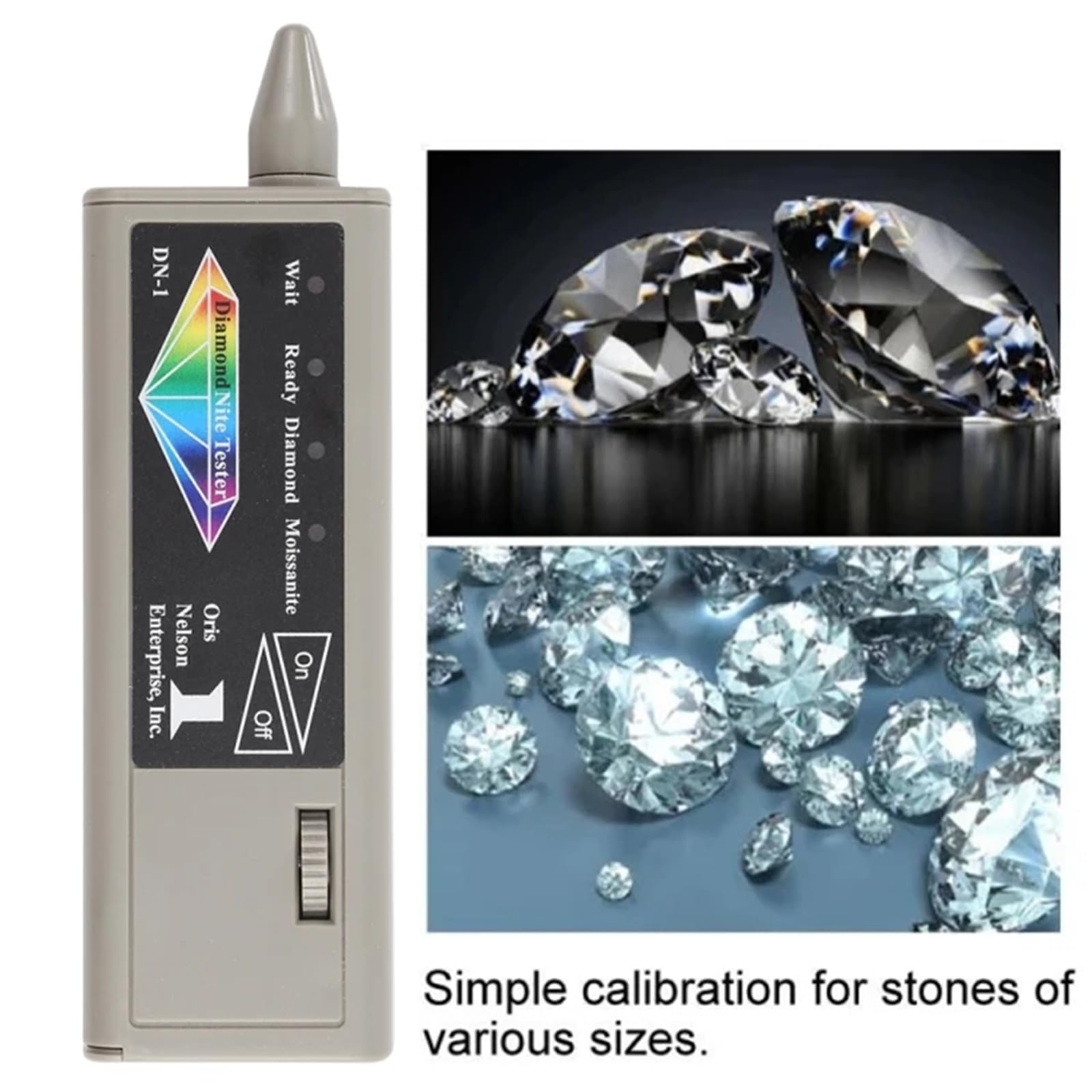 Tester 2 in 1 per Diamanti e moissanite - Alta precisione Penna per Tester di Diamanti per Gioielli, Selettore di Diamanti per Principianti ed esperti, Misuratore di conducibilità Termica