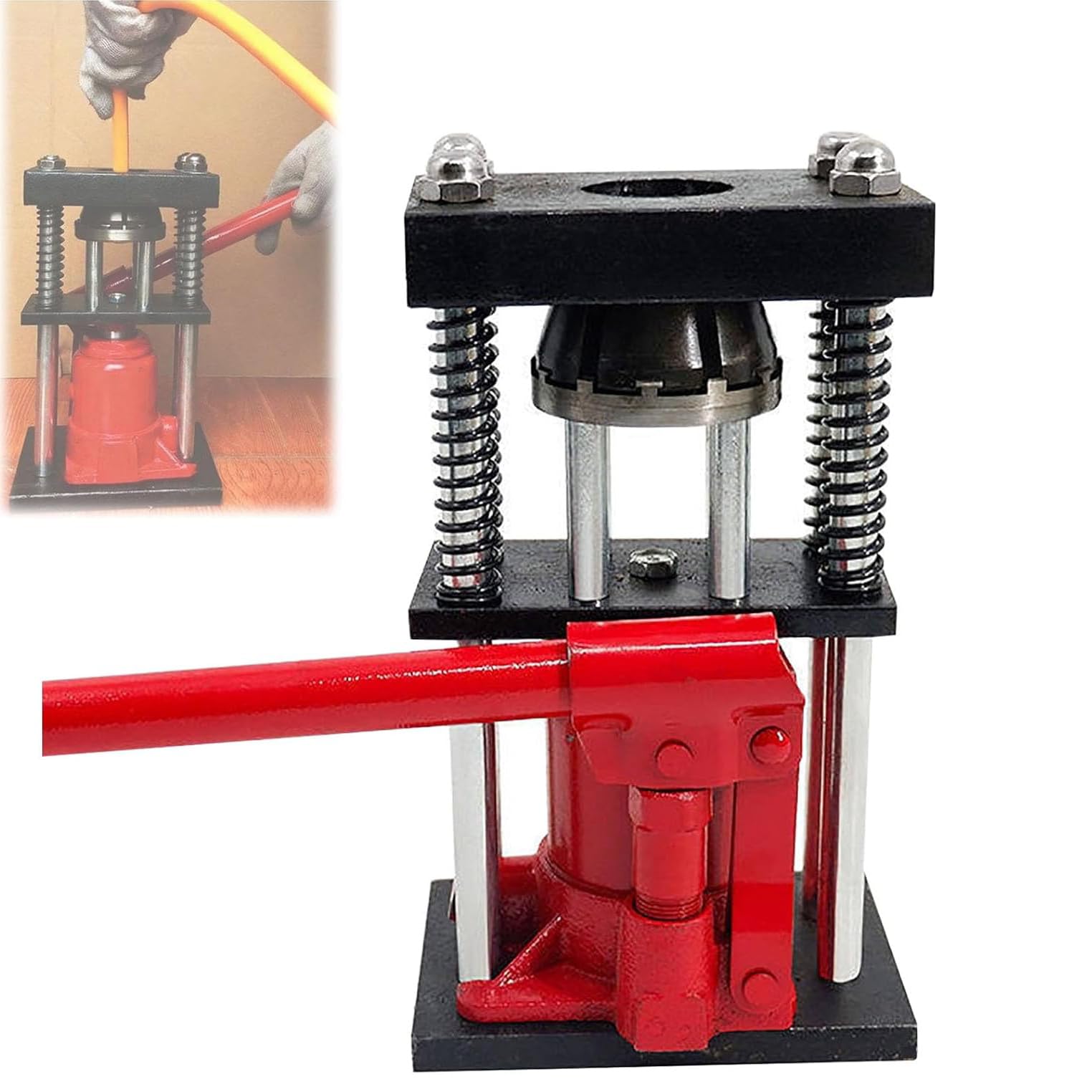 Hydrauliczne narzędzie do zaciskania węży, ręczny zakres zaciskania 10-32 mm, wysokociśnieniowa zaciskarka do rur 5T do zastosowań w zraszaczach olejowych, klimatyzacyjnych i rolniczych
