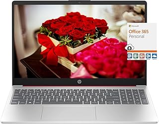 HP Flagship 15.6 HD Laptop Computer, Intel Quad-Core Pentium N200 (Beat i5-8250U), 8GB RAM, 128GB SSD, WiFi, Webcam, Fast Charge, HDMI, 1 Year Microsoft Office 365, Win 11, w/GM Accessory, Red