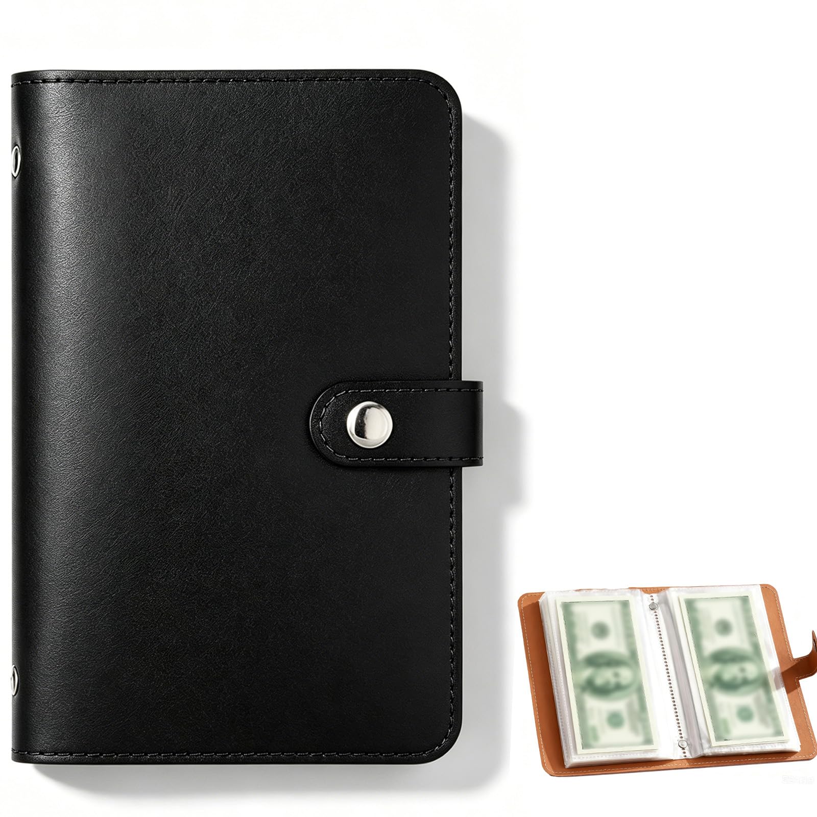 Money Saving Wallet Cash Saving Binder Portable A6