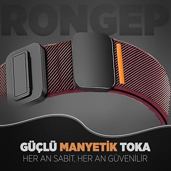 Rongep [Stretch Loop] Samsung ile Uyumlu Galaxy Watch 8 44mm/40mm/Classic 46mm için Kordon Manyetik Tokalı Galaxy Watch 8 Kordon Terletmeyen Elastik Kumaşlı Galaxy Watch 8 44mm Kordonu