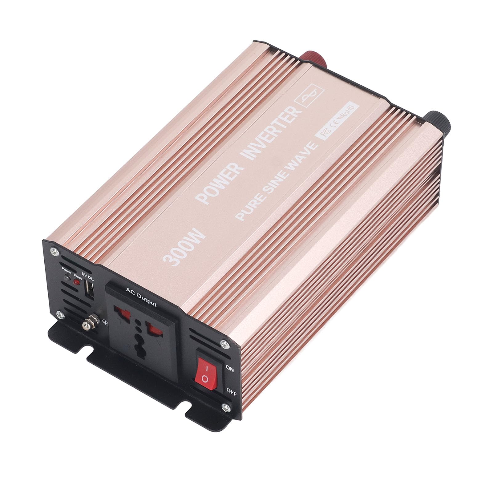 Generic Inversor de Coche de Onda Sinusoidal Pura, Salida de 220 V, Inversor de Onda Sinusoidal Pura, Impulso Robusto, Alta Eficiencia para Vacaciones (24V a 220V)