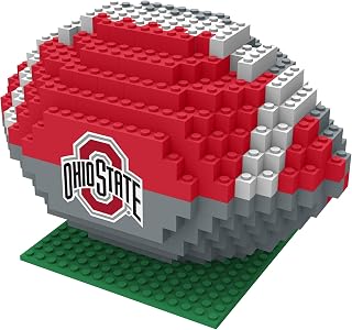 FOCO NCAA Unisex-Adult NCAA College 3D BRXLZ Team Logo XL Football Building Block Set