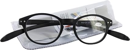 Occhiali da lettura con aste flessibili e lenti infrangibili, occhiale  lettura con aste avvolgenti per il collo, occhiali da lettura unisex O-OK  NAXOS completo di custodia in PVC e pezzuola (+2.00, Viola scuro) :  Amazon.it: Salute e cura della persona