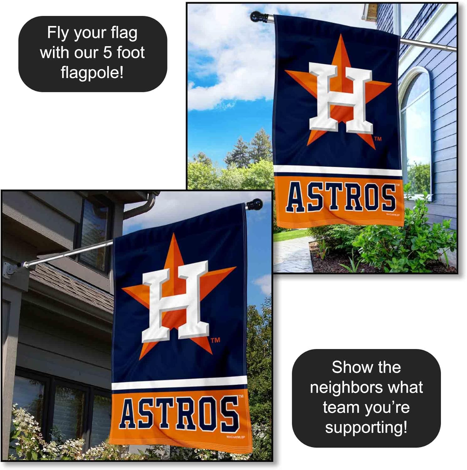 Houston Astros Two Sided House Flag - Image 4