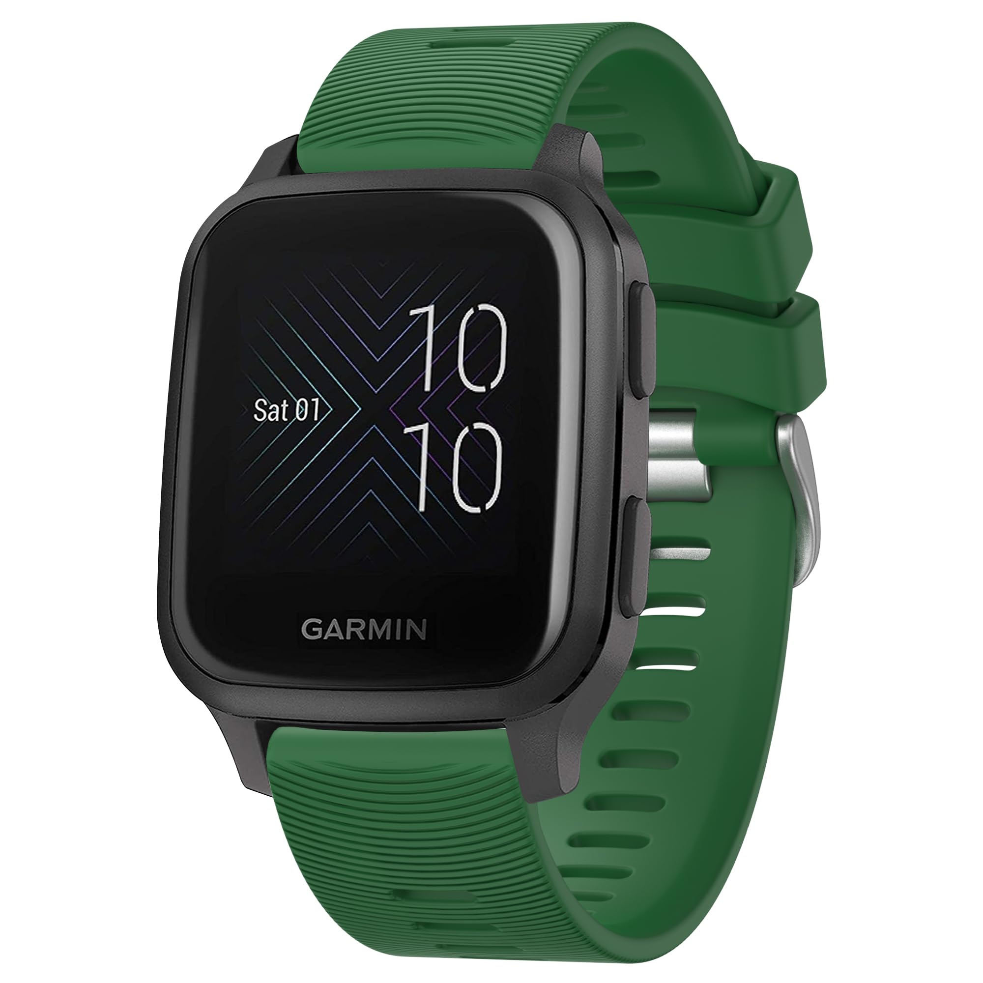 Amzpas for Garmin Venu Sq/Venu Sq 2 / Venu Watch Band, 20mm Soft Silicone Sport Replacement Strap for Garmin Venu Sq,Vivoactive 5/3,Forerunner 245/645/165/158/55 Smart Watch