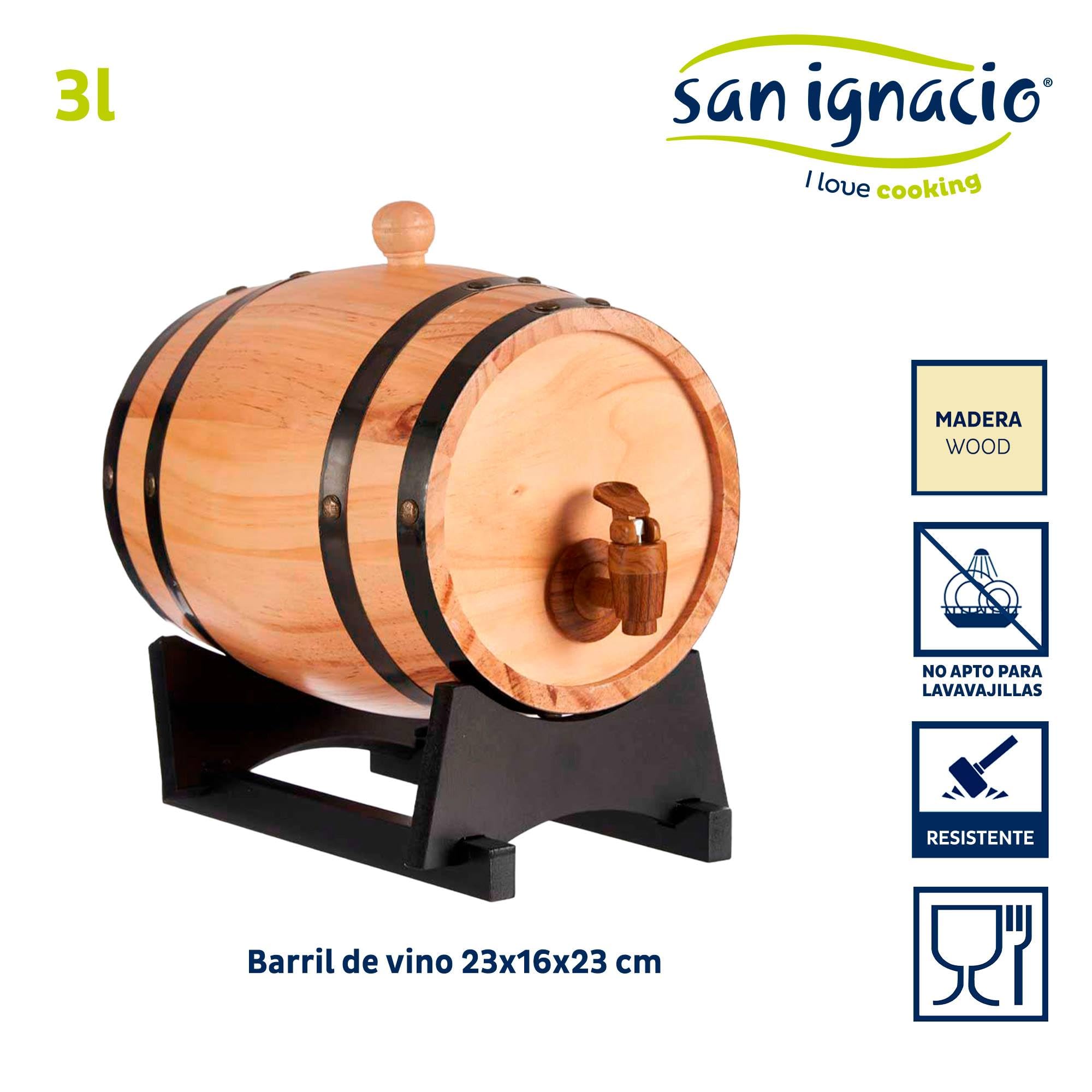 Barril de vino 3 ltr colección KINVARA
