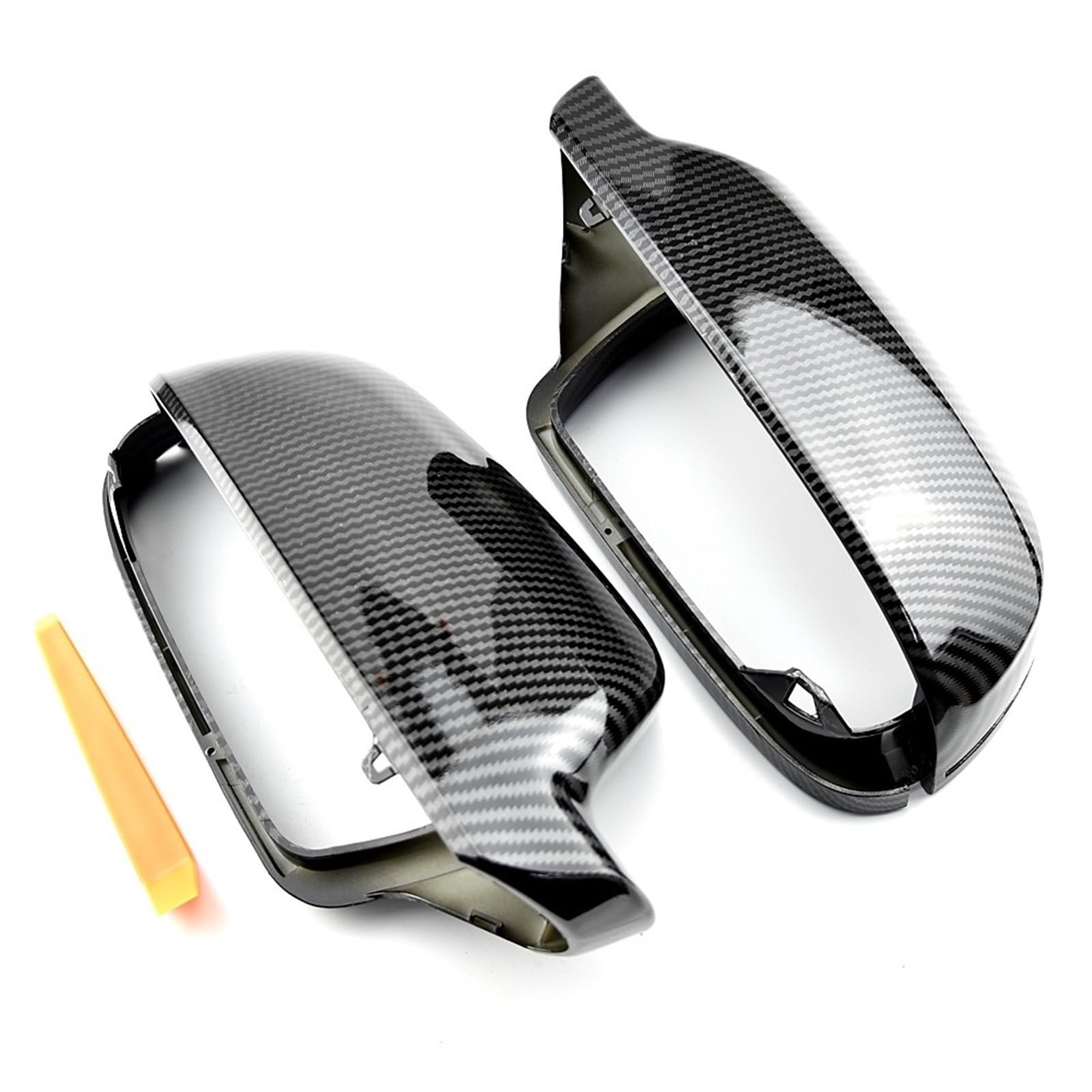 Specchietto retrovisore dell'automobile Per A4 B8.5 S4 2011-2016 A3 8P 2010-2013 A5 S5 2010-2016 Sinistra Destra Lucido Nero Specchietto Retrovisore Coperchio(Nero)