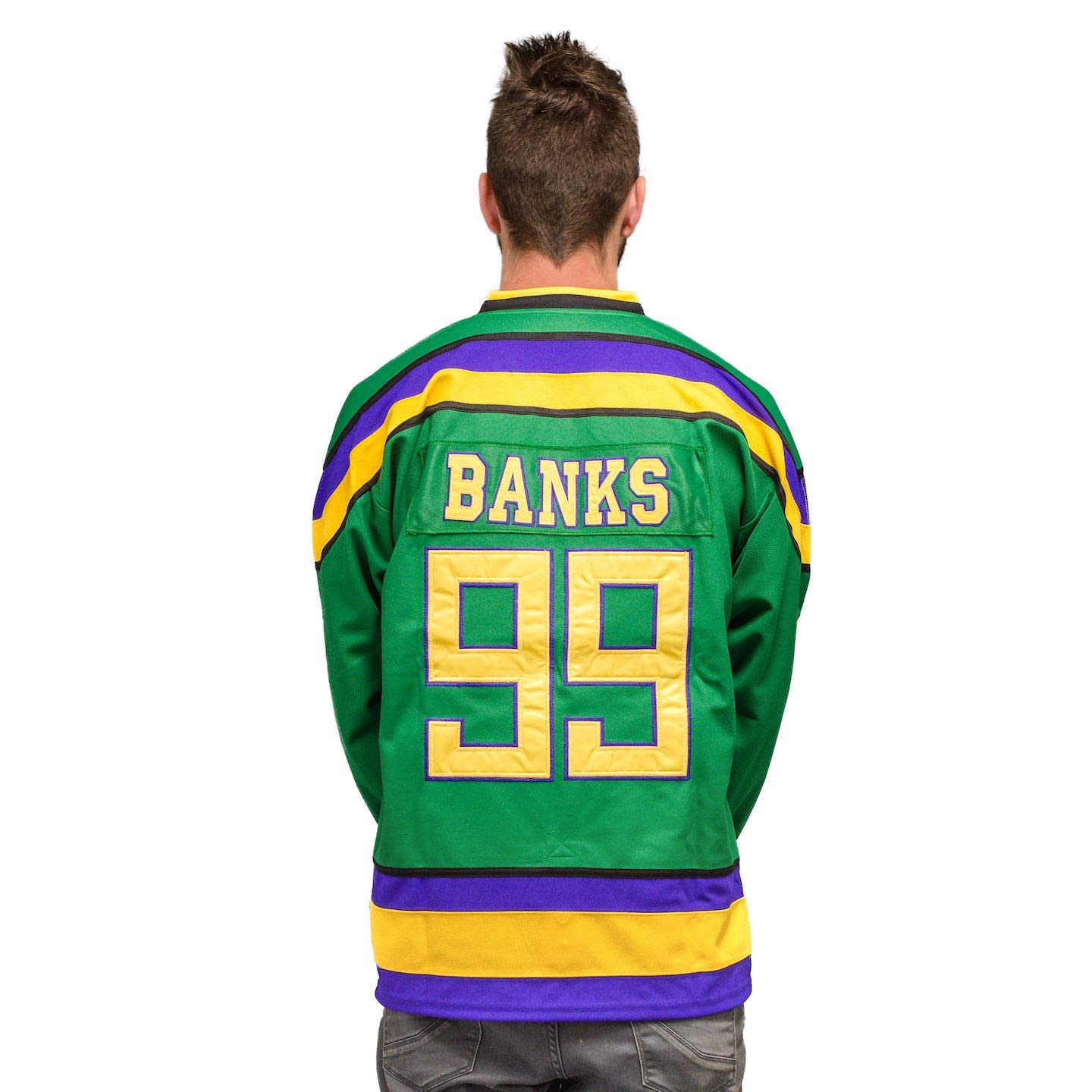 Costume Agent Adult Mighty Ducks Hockey Green Jersey
