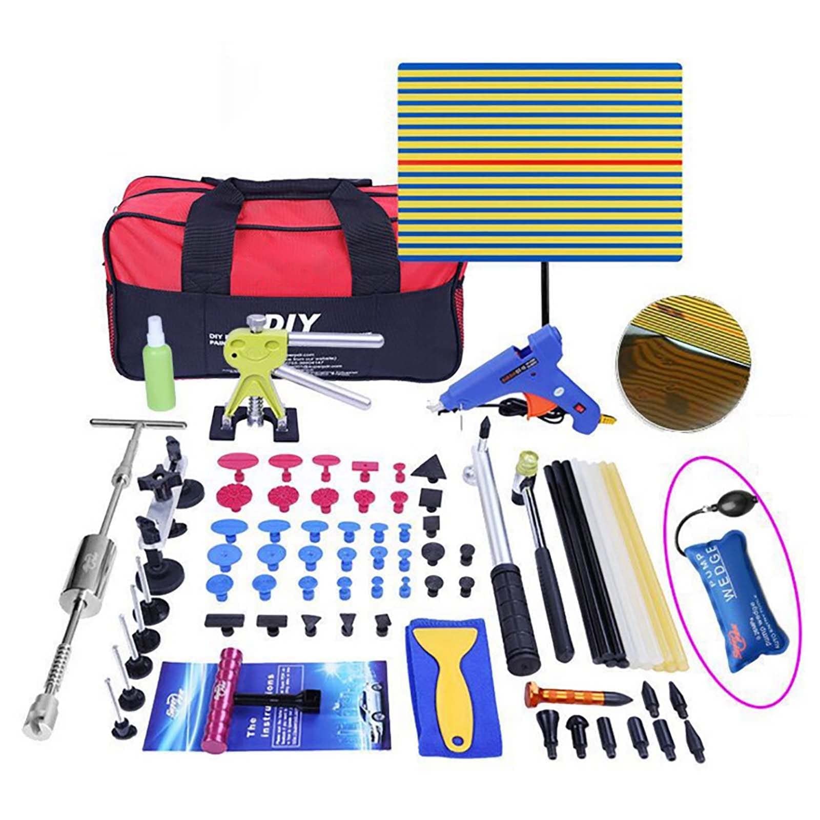 Body Dent Repair Kit, Dent Puller with Golden Dent Puller for Removing Body Dents, Small Dents and Deep Dents