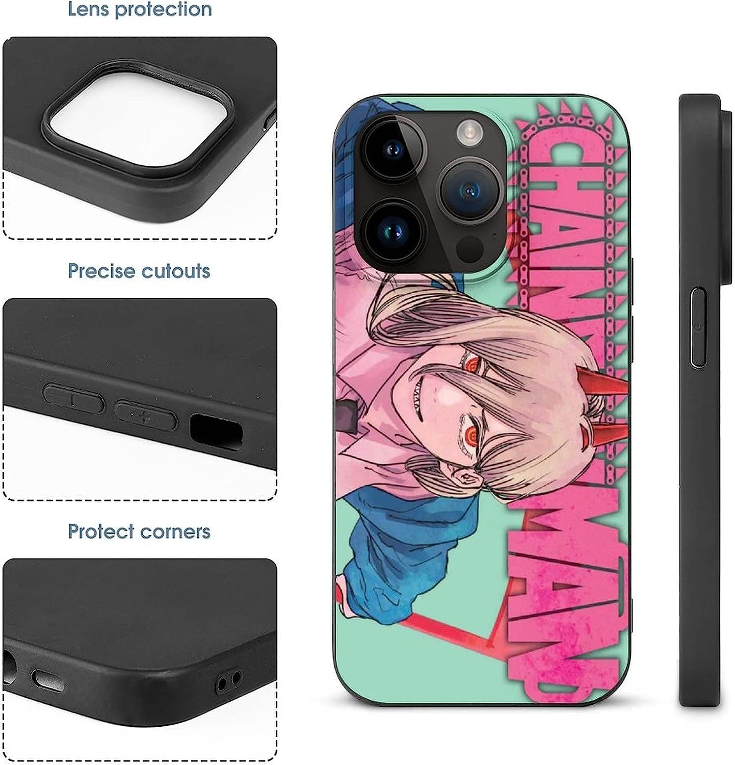 Amazon.co.jp: チェンソーマン iPhone 13 pro ケース最新しい軽量超薄