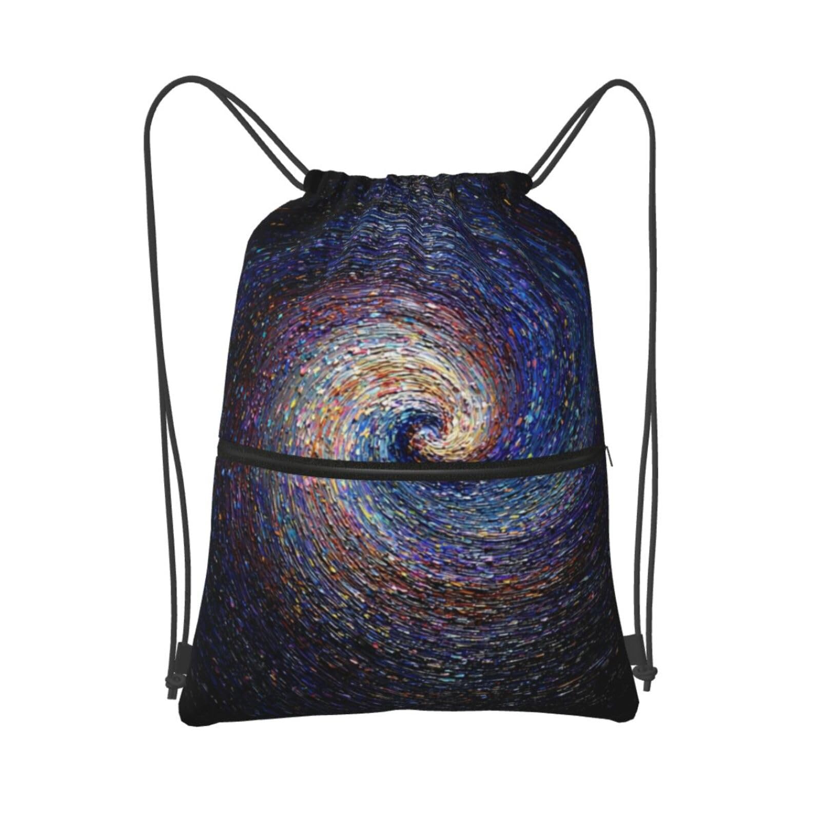 Drawstring Backpack Sports Gym Bags Spinning Vortex Drawstring Bags for Men Women Beach Bag String Bag