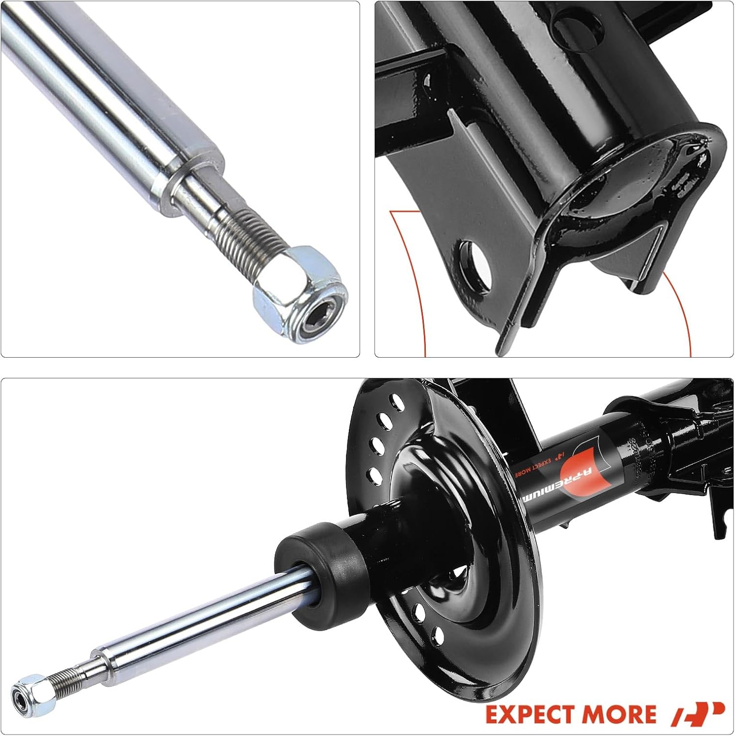 A-Premium Front Pair (2) Strut Assembly Compatible with Nissan Sentra 2007-2012, Driver and Passenger Side