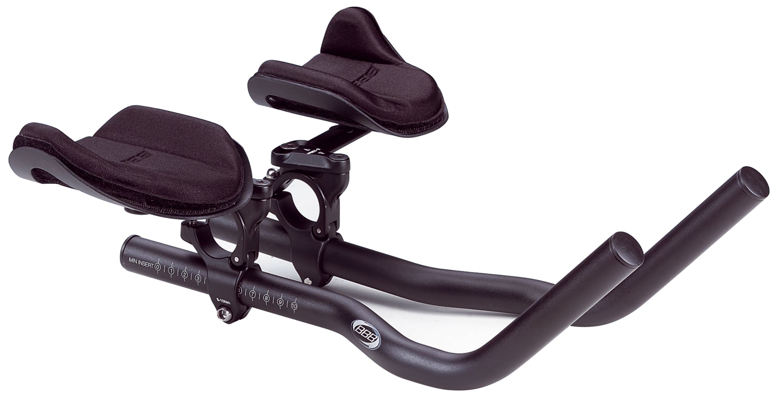 BBB 2929055101 Kierownica Roweru, Lenker Rennrad Road Lenkeraufsatz Aerobar Bhb-51, Schwarz, 2-tlg, 2.929.055.101, Czarny, Jeden rozmiar