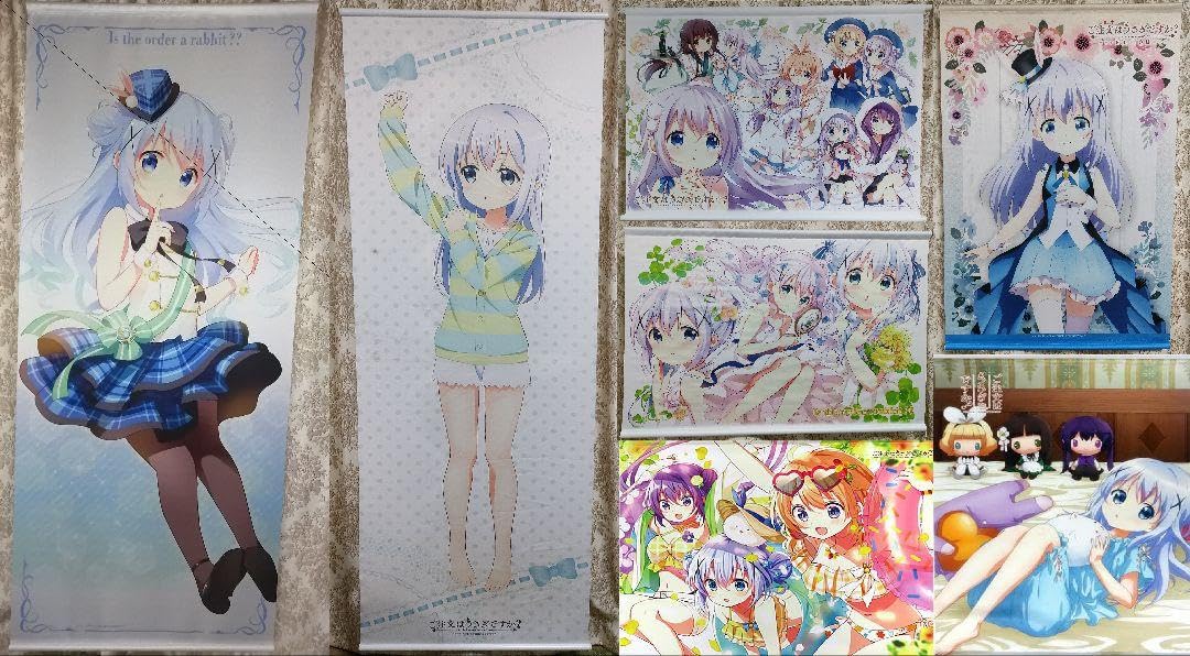 ご注文はうさぎですか？ タペストリー7本セット チノ ごちうさ 等身大 Amazon.co.jp: ご注文はうさぎ か？ タペストリー7本セット チノ