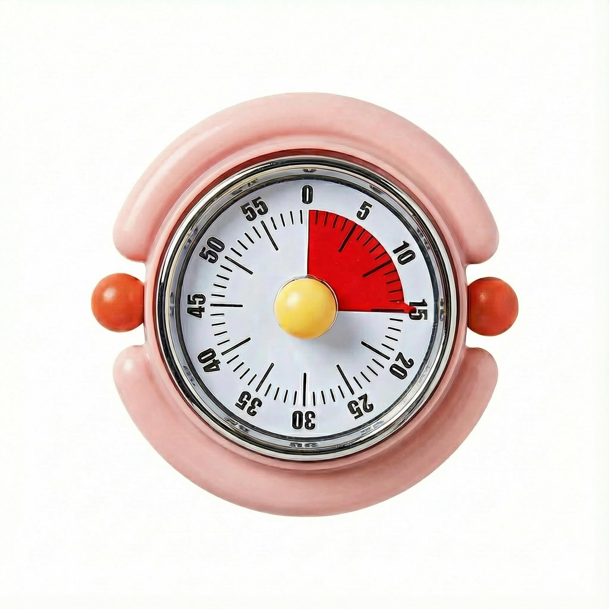 Temporizador visual, bonito temporizador mecánico magnético de cocina para cocinar, no requiere pilas, reloj de cuenta regresiva de 60 minutos para estudio, aula, hornear, yoga, pomodoro, alarma