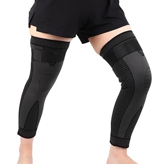 SUJAYU 2 Pack Knee Wraps for Pain Relief Women Men, Knee Compression Sleeve for Men Women, Compression Knee Brace for Arthritis Pain and Support Black, Large