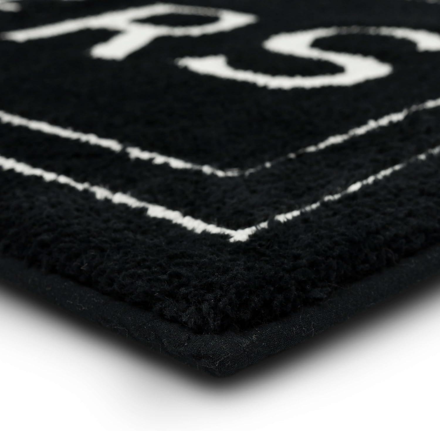 Mohawk Home Hers Casual Novelty; Solid Black 1' 5" X 2' Bath Mat Perfect for Bathroom