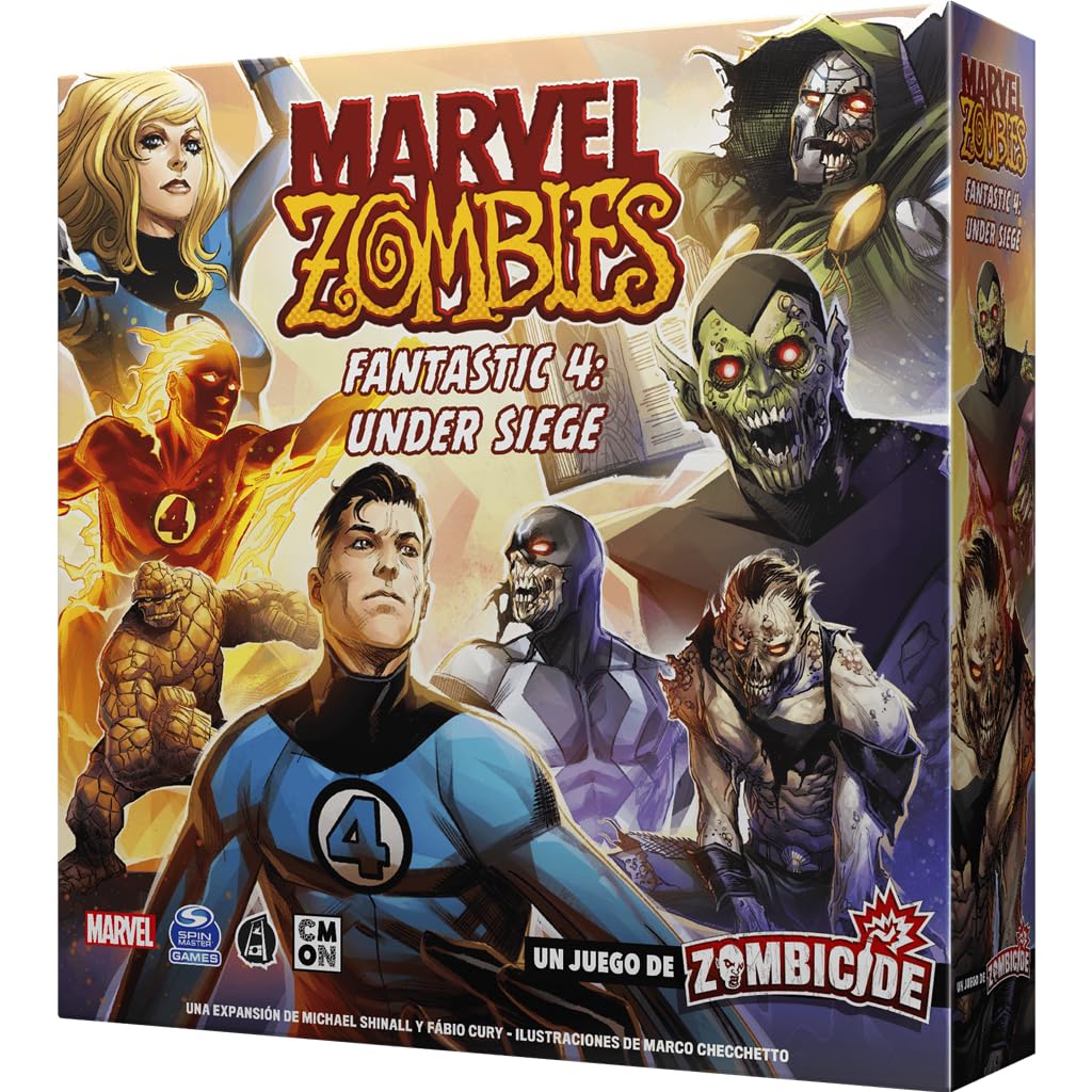 CMON | Marvel Zombies: Fantastic 4 Under Siege | Espansione | Gioco da Tavolo Cooperativo nell'Apocalisse Zombie | A partire da 14 Anni | Da 1 a 6 Giocatori | 60 Minuti per Partita | Italiano