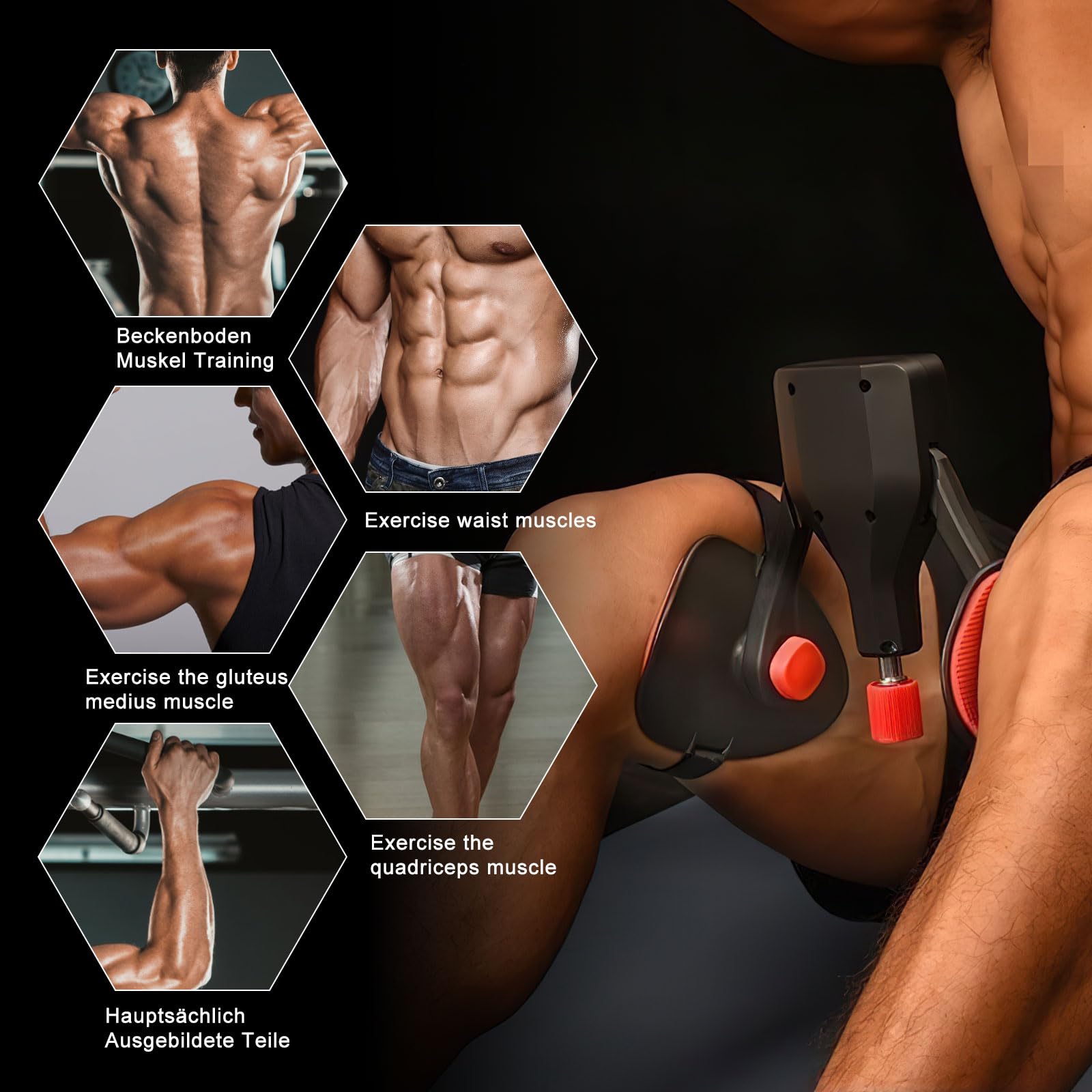 Allenatore per coscia, per uomini e donne, con angolo regolabile, design contabile, per pavimento pelvico, per allenare le gambe, per la casa, le cosce, gli adduttori