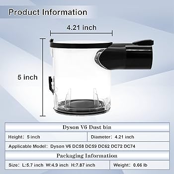 掃除機・クリーナー dyson bin assy ir Amazon.com - Coodss Dust Bin Replacement for Dyson V6 DC58