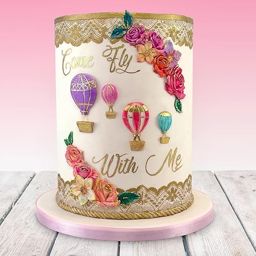 Miniatura 3 de ZiXiang Molde de silicona para globo de aire caliente, molde de chocolate de nube para decoración de pasteles de azúcar, decoración de cupcakes,