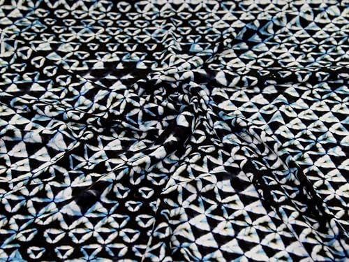 Miniatura 6 de Minerva Exclusivo Sankakkei Spirit Viscosa Challis Tela - por yarda