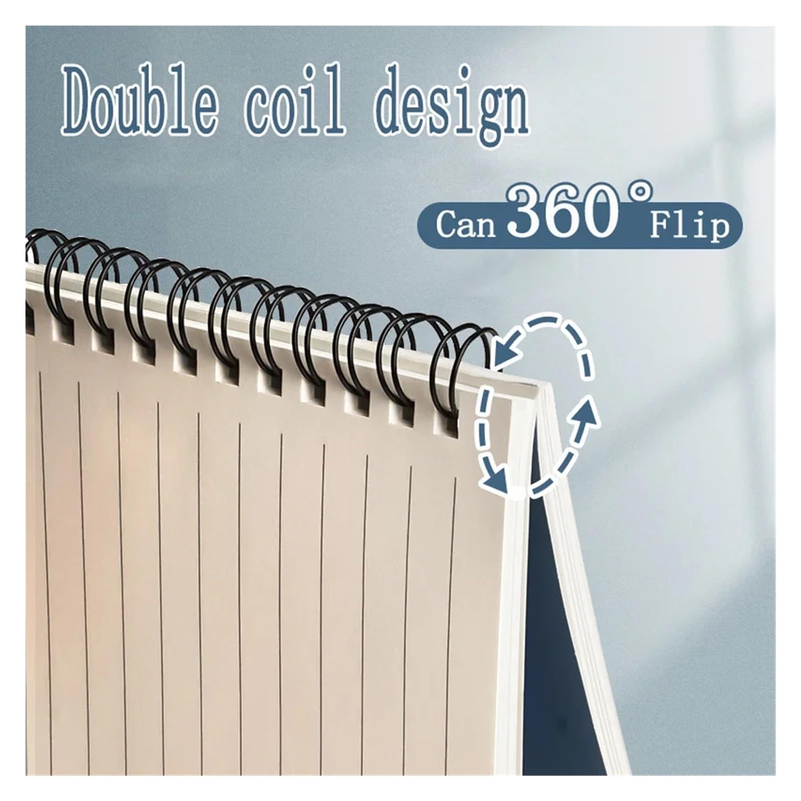 quaderni Quaderni a righe da 80 fogli for argomento singolo, set di diari in carta extra spessa(Deep Blue A4 4packs)
