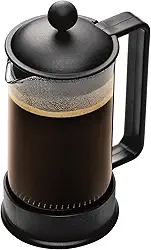 Bodum Cafeteira prensa francesa brasileira de 355 ml, vidro borossilicato de alta temperatura, preto - Feito em Portugal