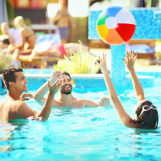 Foto 4 de 6 de Lubibi Juego Inflable de Agua de 4 Piezas, Anillo de natación Inflable, Hamaca Flotante de Piscina