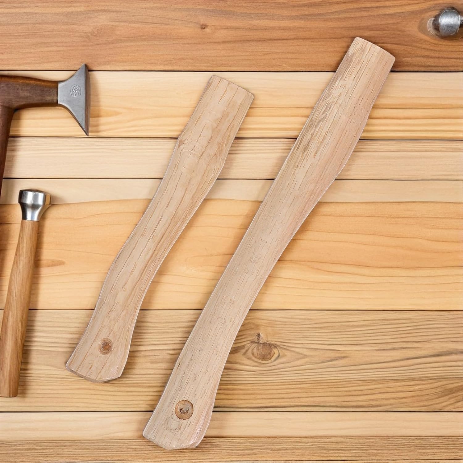 2pcs Axe Handle Replacement Wood Tool Handle for Hatchet