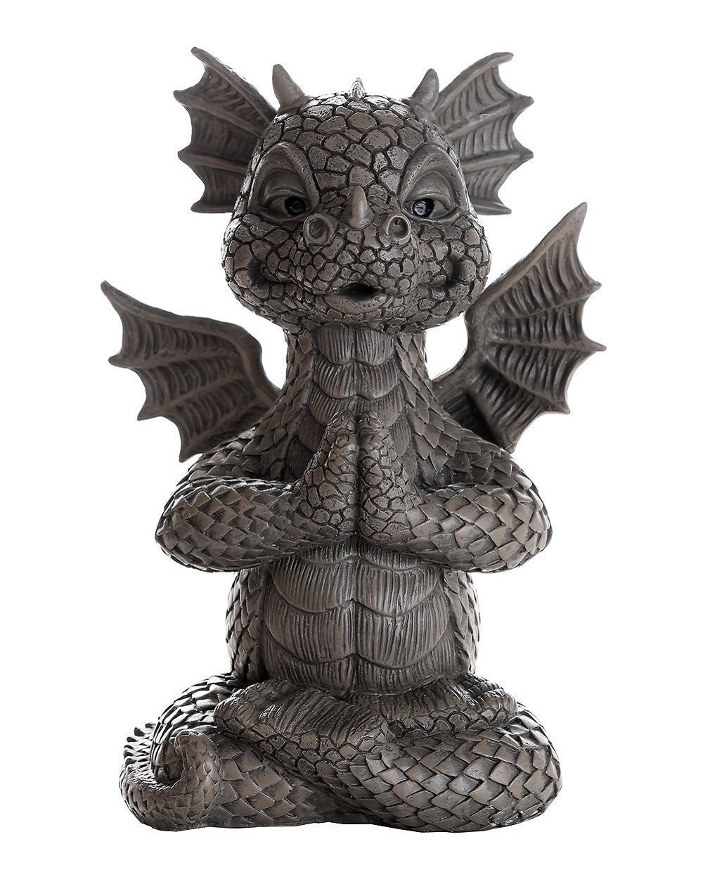 Jardin de dragon méditant yoga statue zen pour décorer votre terrasse de 25cm