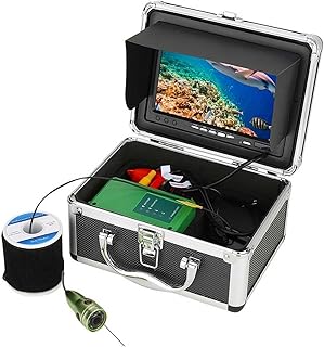 CâMera De Pesca SubaquáTica Câmera de pesca subaquática 1000TVL 6W IR LED localizador de peixes com monitor colorido de 7 polegadas 10M 15M 20M 30M para pesca no mar de gelo Localizador De Peixes De V