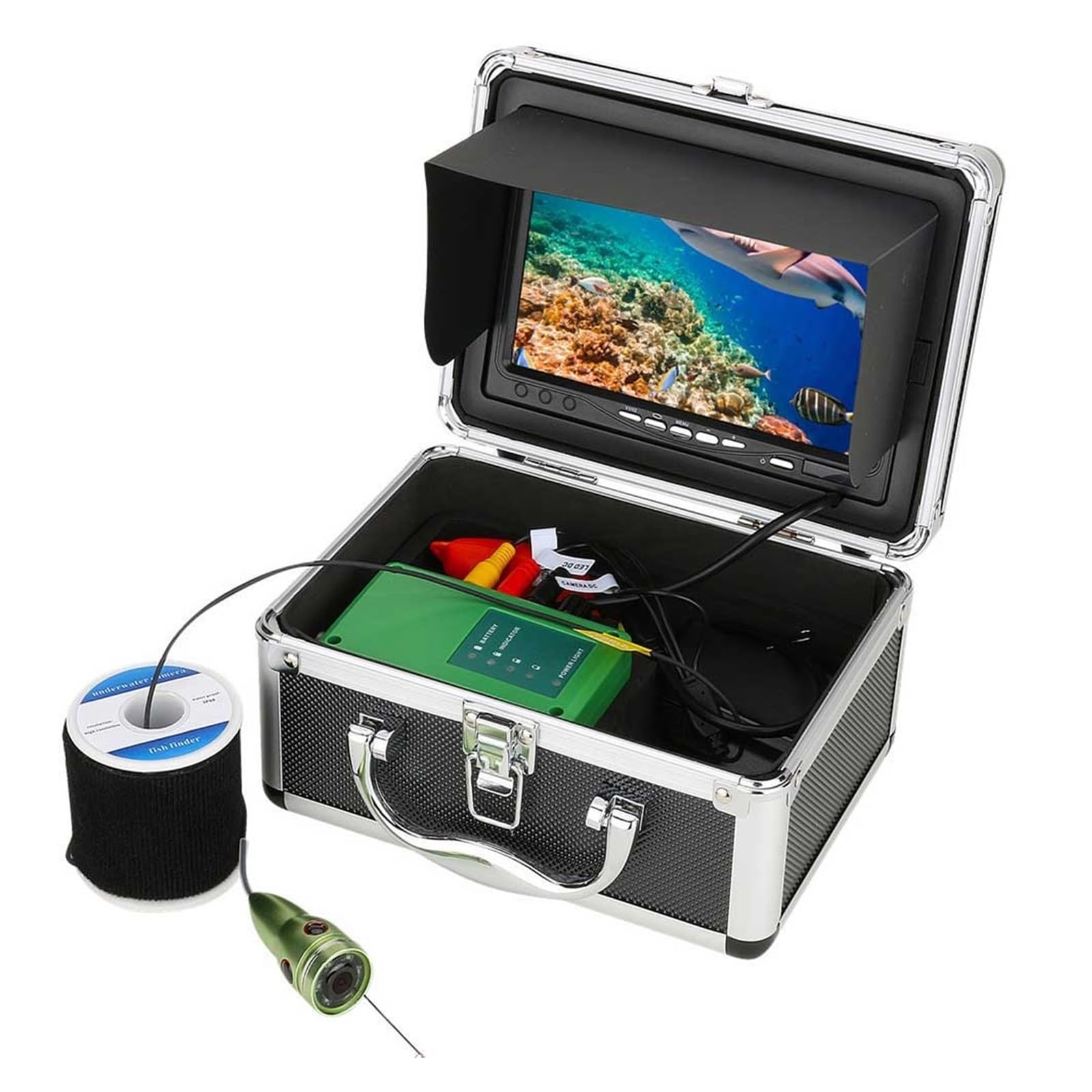 VZb-Détecteur de poisson avec écran LCD,caméra de pêche sous-marine à 5 VZb-Détecteur de poisson avec écran LCD,caméra de pêche sous-marine à 5